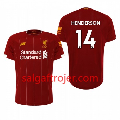 Liverpool Fodboldtrøjer Jordan Henderson 14 Hjemmebanesæt 2019/20 Kort ærmer Liverpool Fodboldtrøjer Jordan Henderson 14 Hjemmebanesæt 2019/20 Kort ærmer